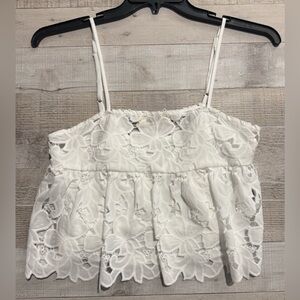 Elegant White Lace Women’s Top